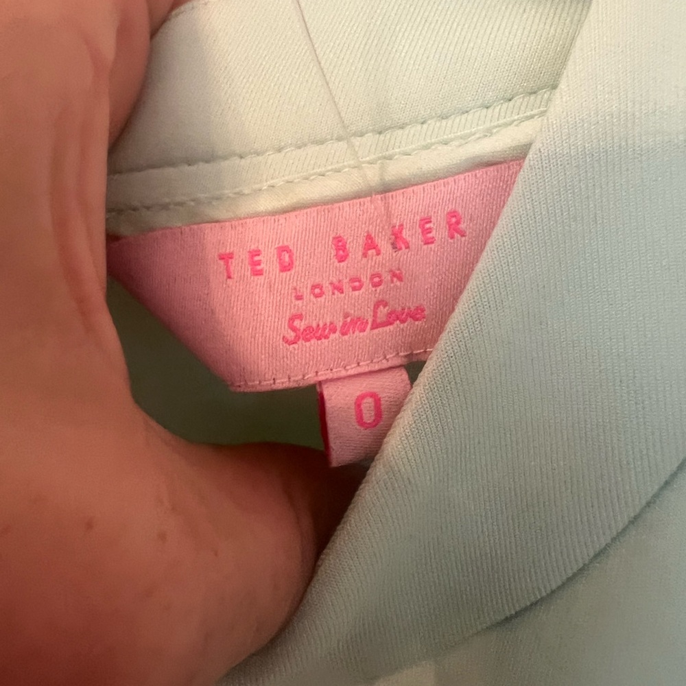 Ted Baker Mint Green Sleeveless Dress with contrasting zipper - Picture 6 of 10